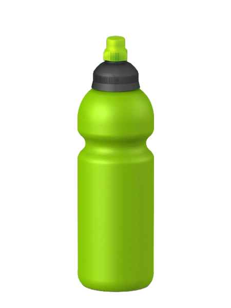 Freizeit-Trinkflasche Premium Bio Flaschenfarbe: Lime Verschlussfarbe: Schwarz-Lime Druck: ohne Druck